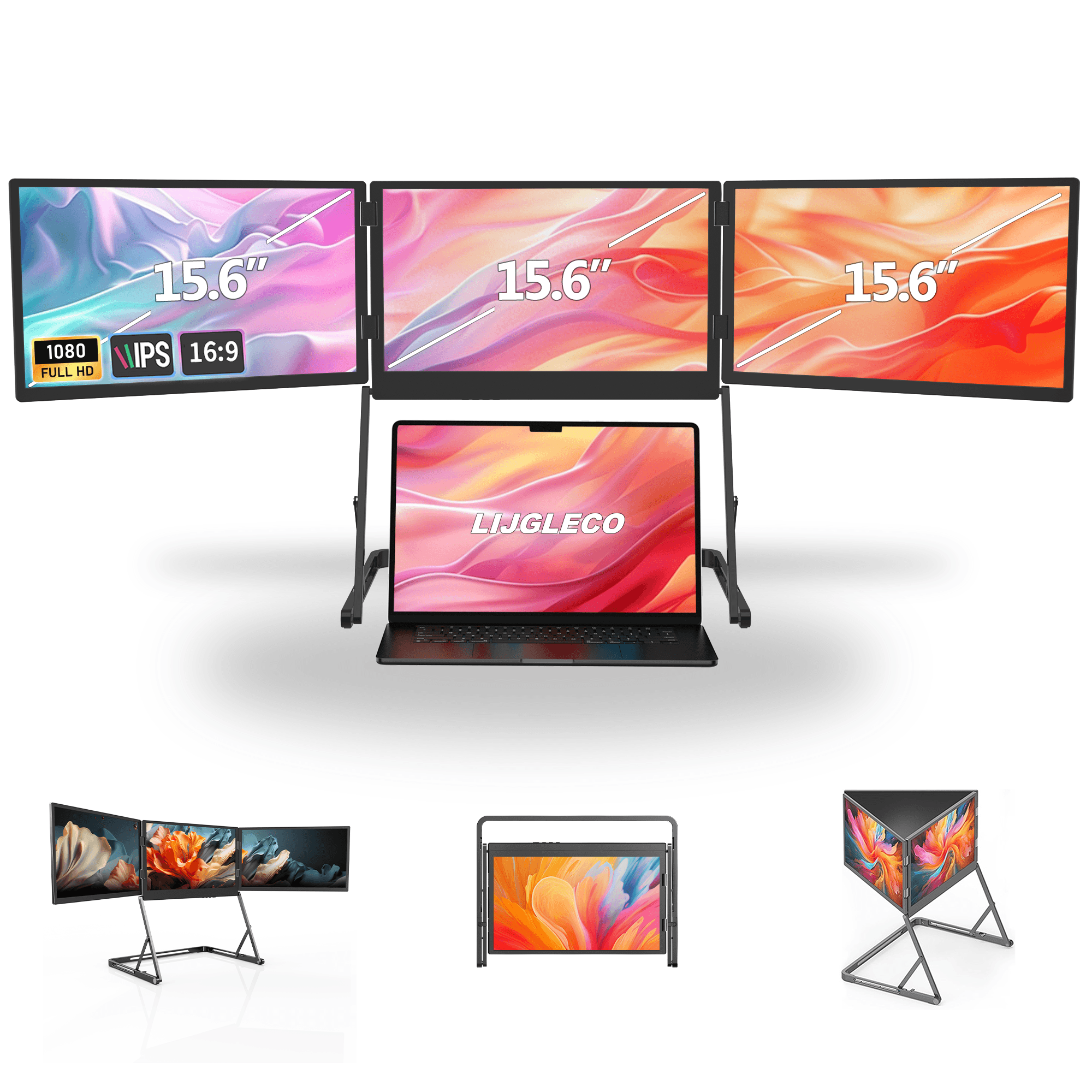 LIJGLECO Triple Screen Laptop Extender